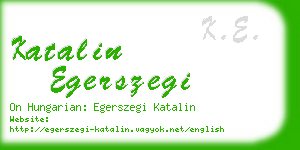 katalin egerszegi business card